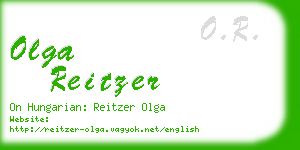 olga reitzer business card